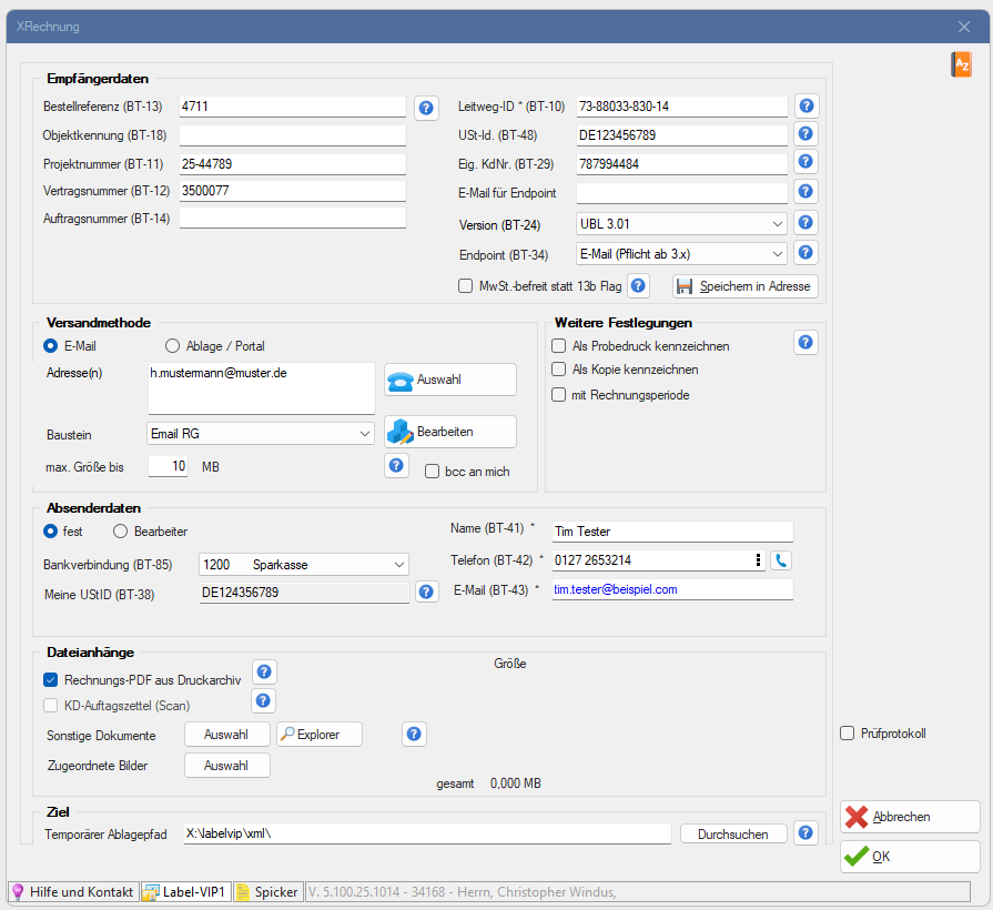 E Rechnung X Rechnung Mit der Einbindung von ZUGFeRD in die Handwerkersoftware bietet Labelwin Ihnen eine Möglichkeit der E-Rechnung an.