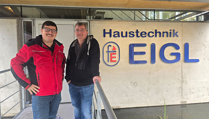 Eigl Haustechnik erster Kunde